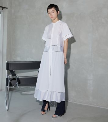 ル シェル ブルー - LE CIEL BLEU | Halterneck Barrel Jacquard